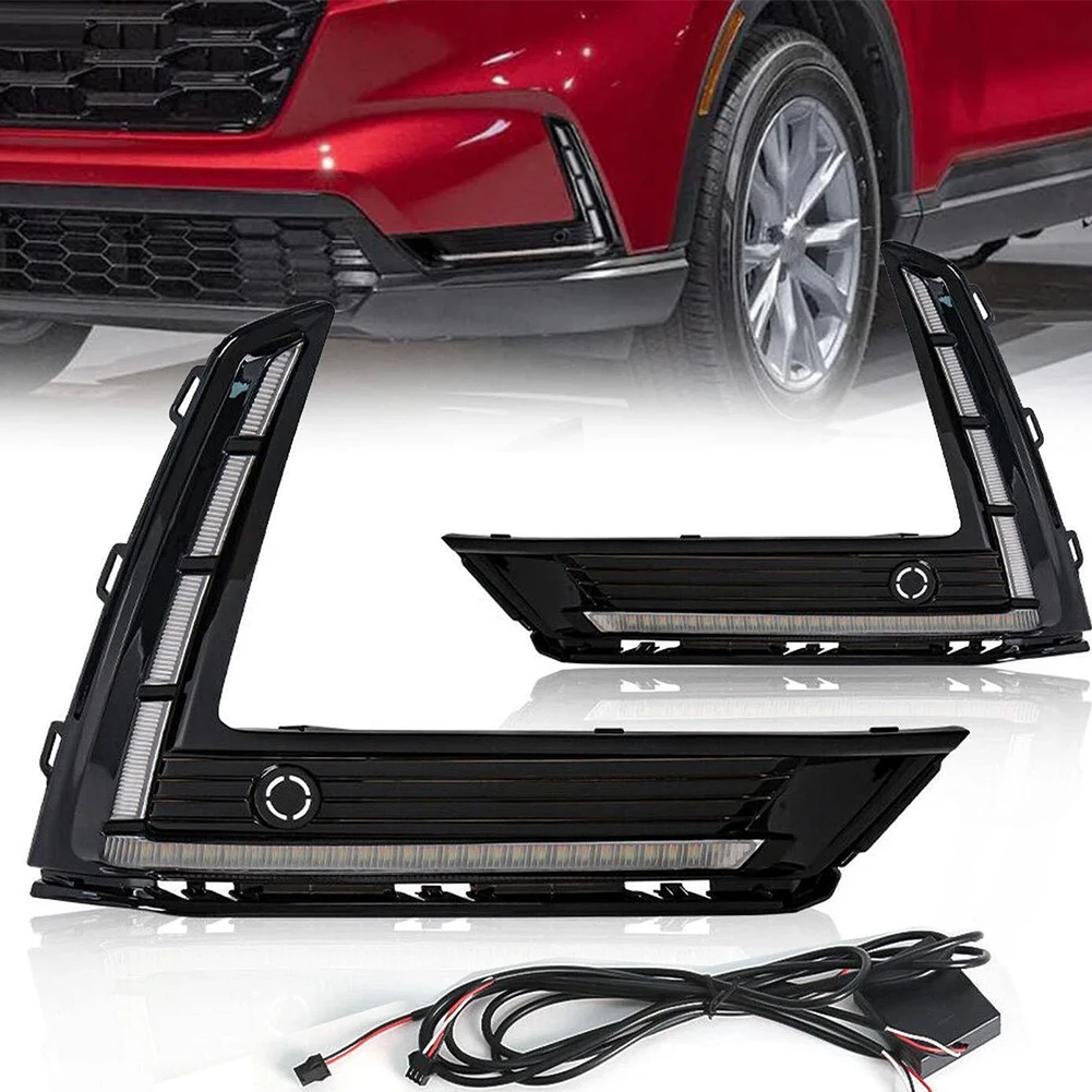 

2pcs Fog Light Lamp Daytime Running Strip Lights Kit for Honda CR-V CRV 2023-2025