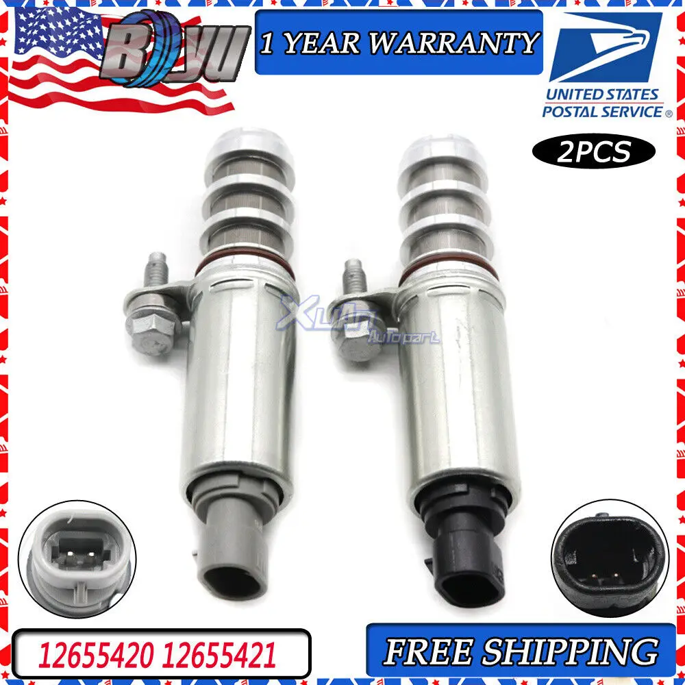 

2pcs 12655420 12655421 Intake Exhaust Camshaft Position Actuator Oil Control Timing Solenoid CVT Valve VVT For Buick LaCrosse