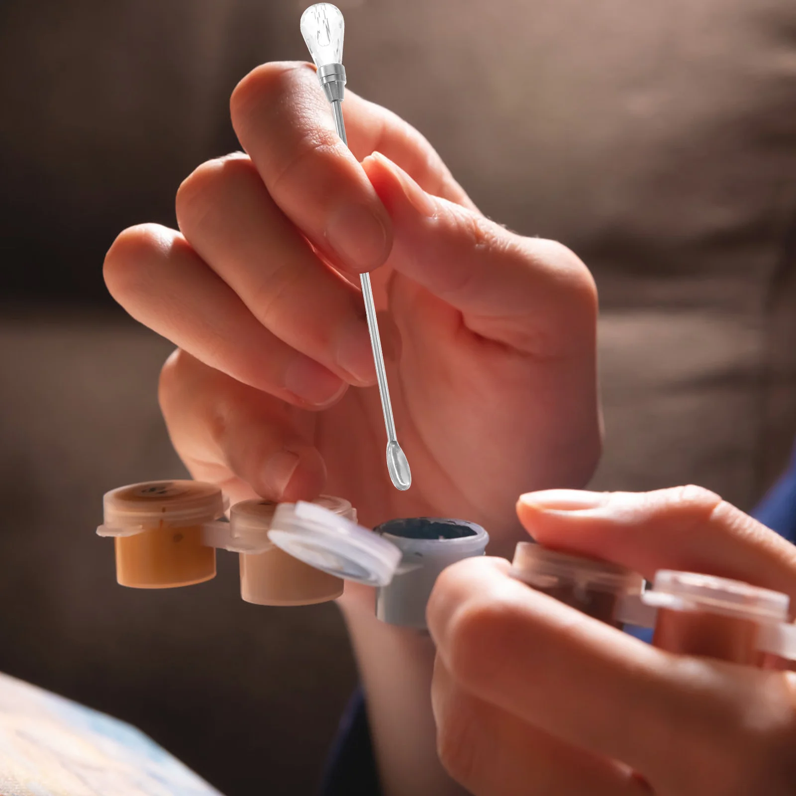 

3Pcs Pigment Stirring Rod Metal Eyebrows Ink Mixer Spatula for Tattooing Powder Mixing Tools DIY Color Customizing