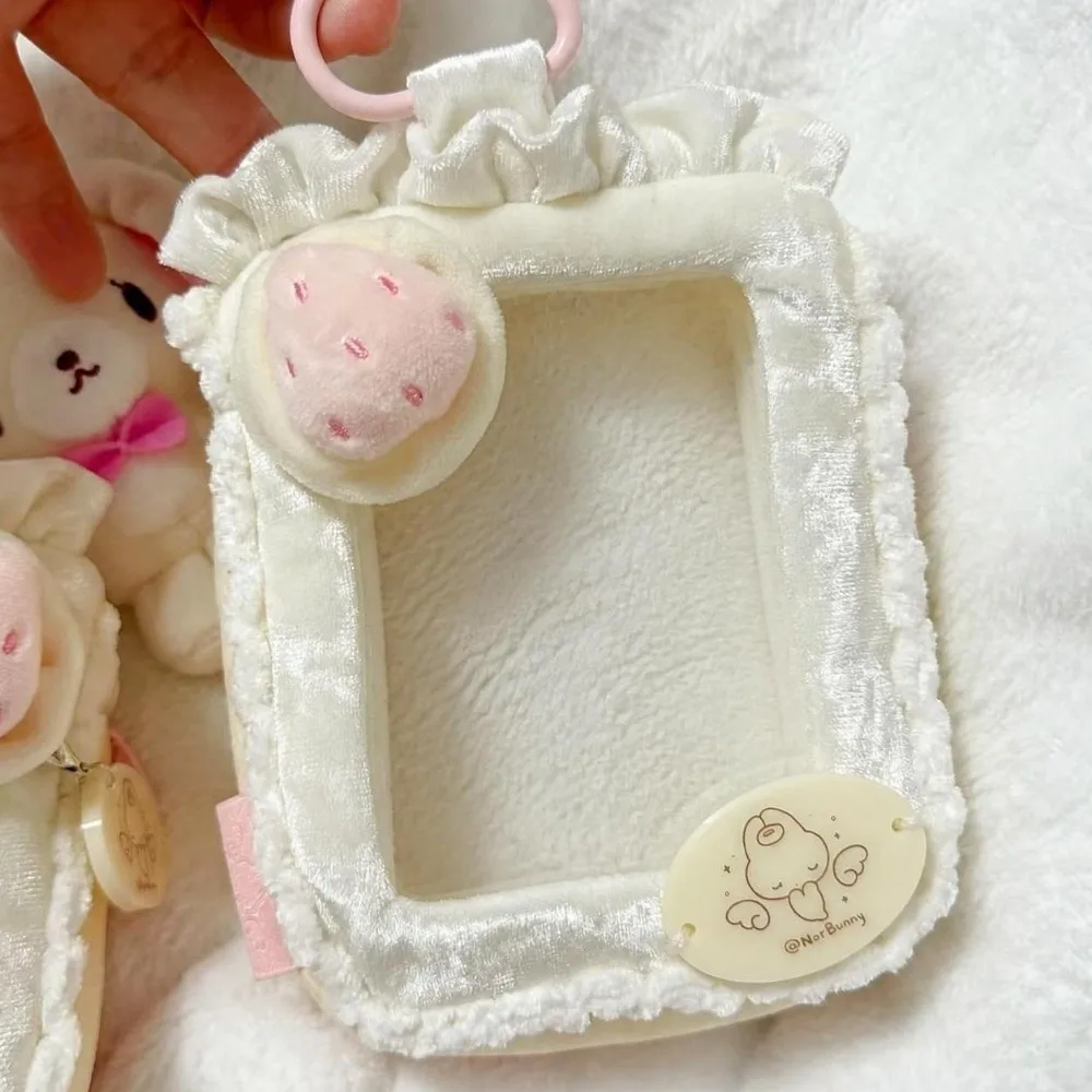 Cute Zipper Closure Display Bag Portable Kawaii Clear Window Storage Pouch Sweet Charming Transparent Storage Bag Gifts