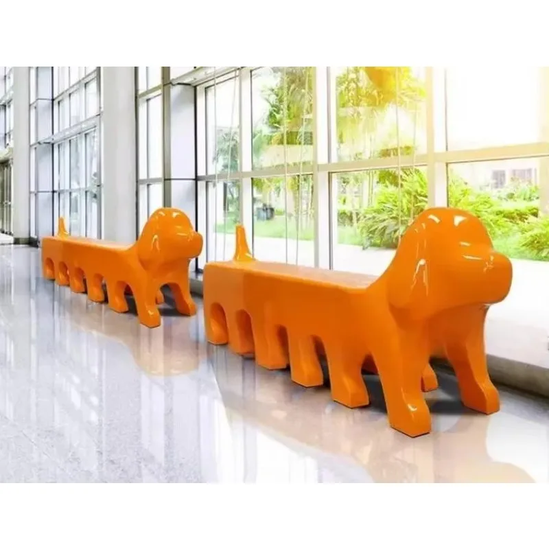 Kindergarten Waiting Animal Car Dog Kids Leisure Mall Plastic Preschool Riding Shape Tandem Children Seat