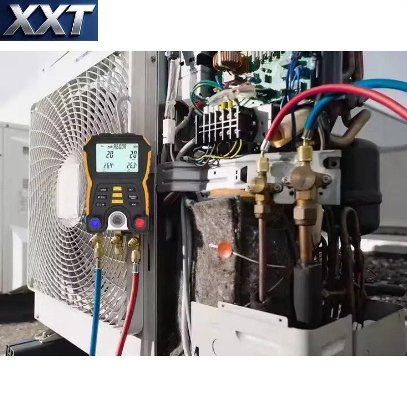 XXT HVAC Maintenance Digital Pressure Tester With Hook Bracket for Vacuum Temperature and Sealing Condition On-site Detection