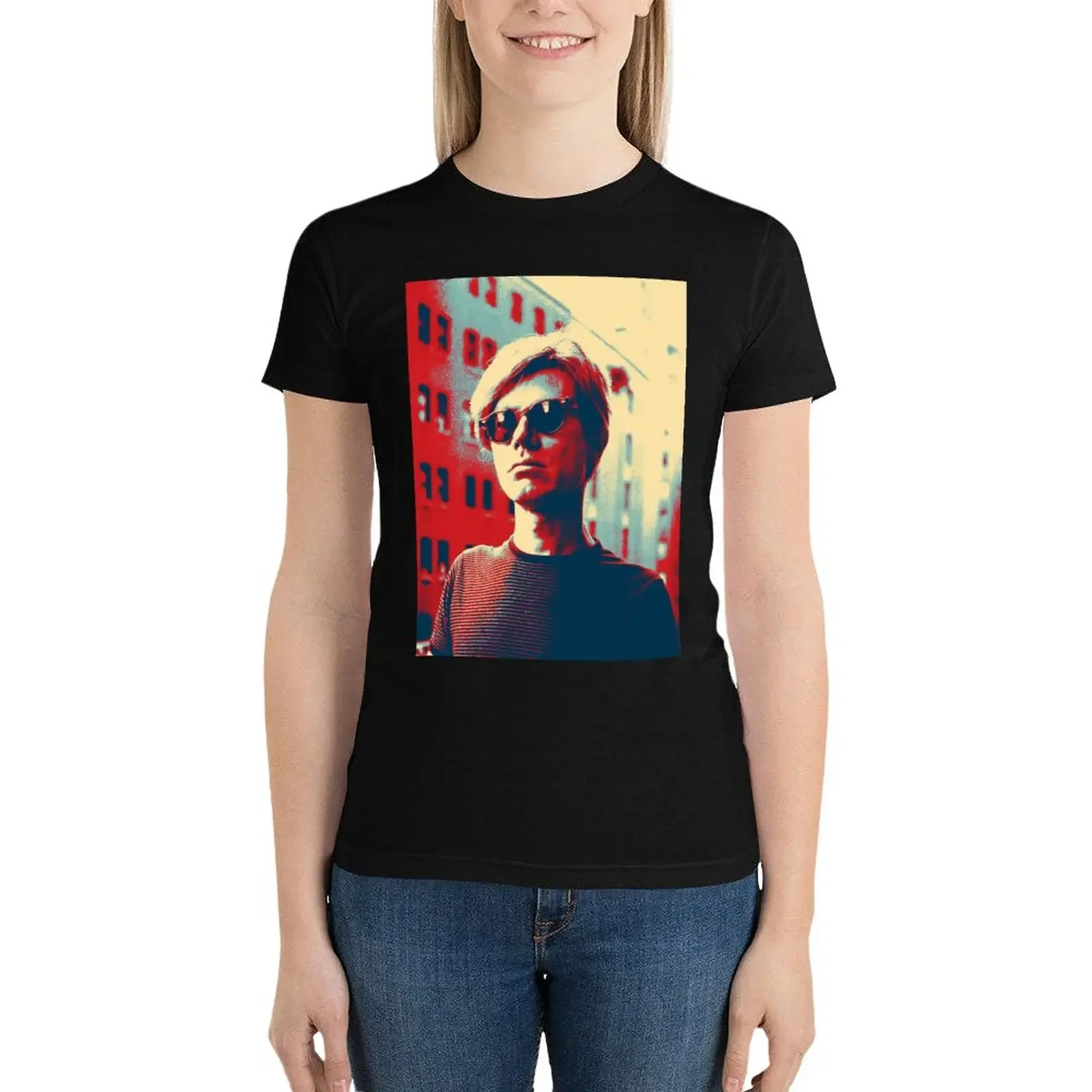 

Popart Andy Warhol T-Shirt plus size tops graphics funny shirts graphic tees designer clothes Women luxury