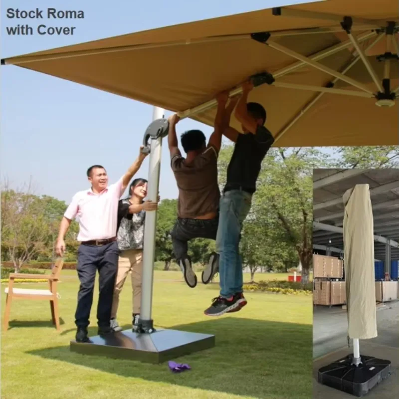 New Design Garden Patio Umbrella Restaurant Cafe Hotel Luxury Outdoor Commercial Umbrella