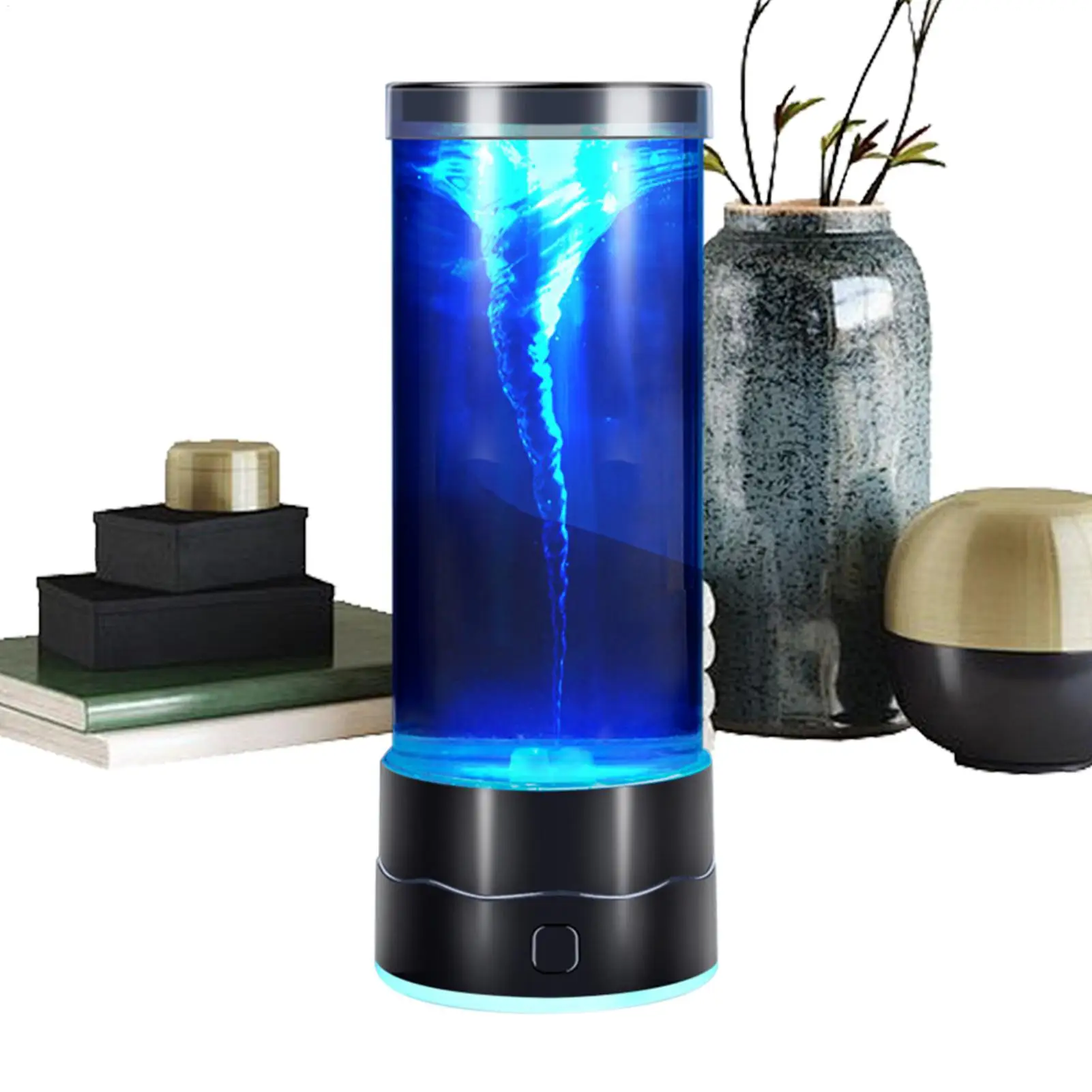 7-color LED Tornado Light Type C charging Simulated Water Vortex Ambient Light Indoor Decorative Night Lights For Creative Gifts