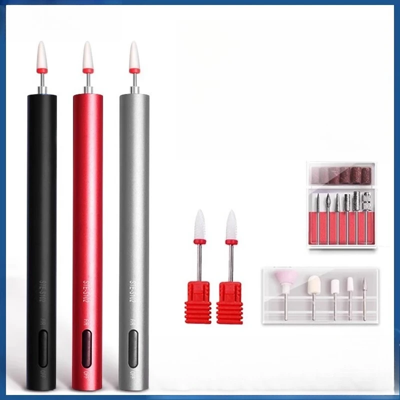 Nail Grinder Electric Nail Remover Machine Small Portable Professional Polishing Removal Dead Skin Grey Thick Nail Manicure