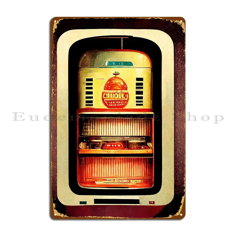 Abstract Jukebox Metal Plaque Poster Wall Mural Wall Plaque Garage Garage Designing Tin Sign Poster