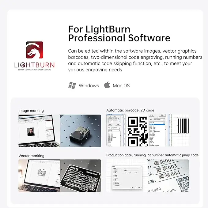 Fiber Laser Marking Machine for Metal and Non-metal Material Small Laser Engraving Machine