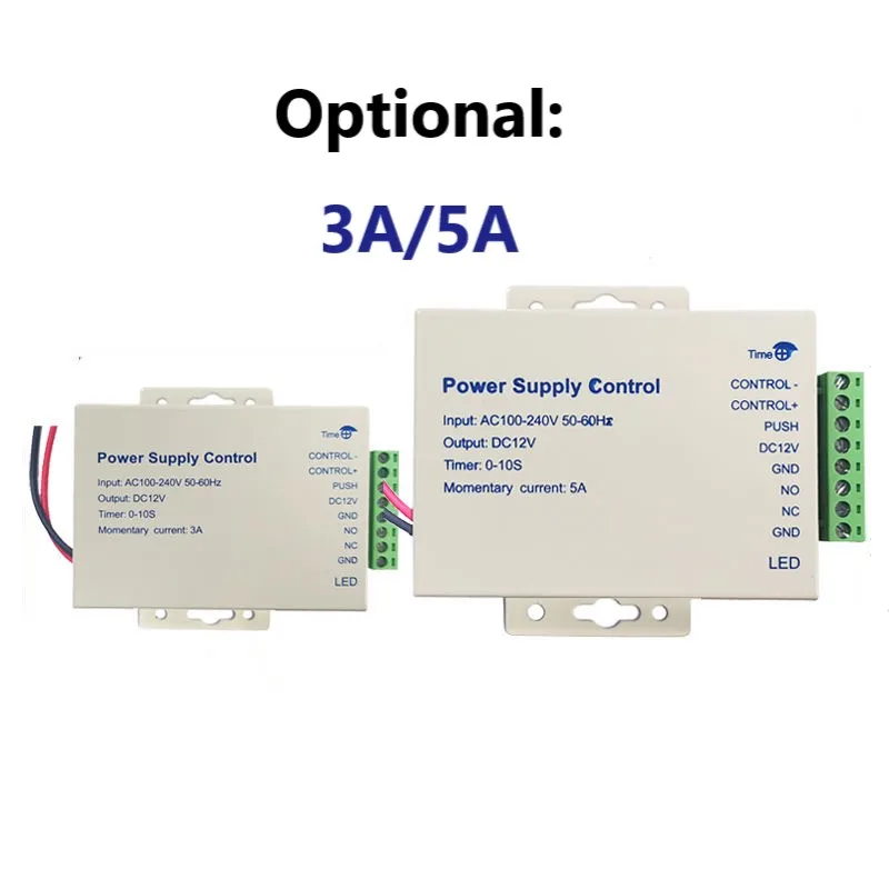 DC12V 3A 5A 36W Power Supply Controll Wide Voltage AC 110~240V  50-60HZ Time delay 10S Electric Source Door Security System Use