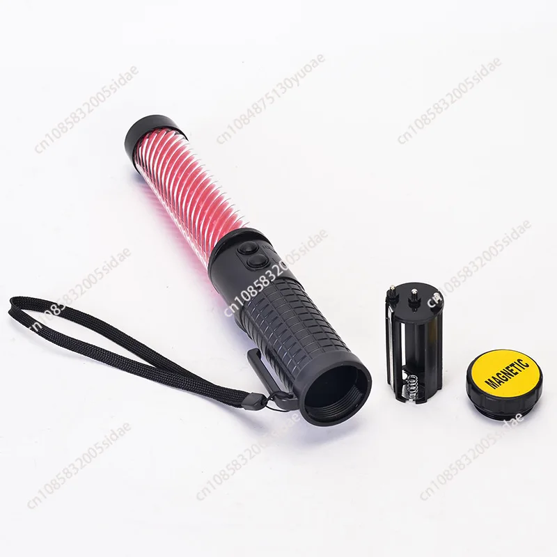 30CM Multifunctional Traffic Baton with Buzzer for Nighttime Security Patrol Duty LED Warning Baton Light Stick