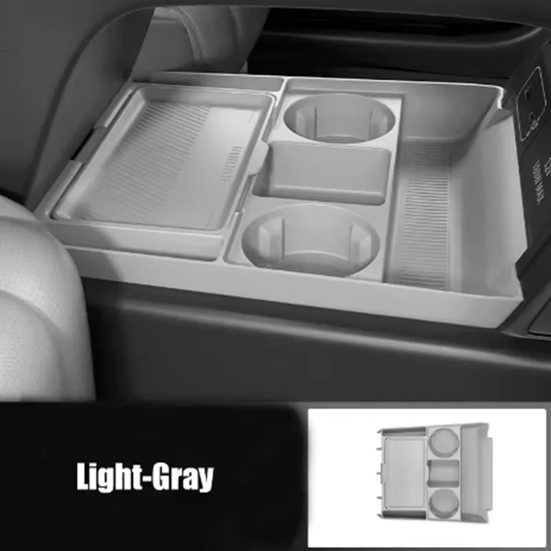 For Xpeng G6 2026 Center Console Silicone Storage Box Car Central Lower Layer Tray Divider Organizer Stowing Tidying Accessories view 4