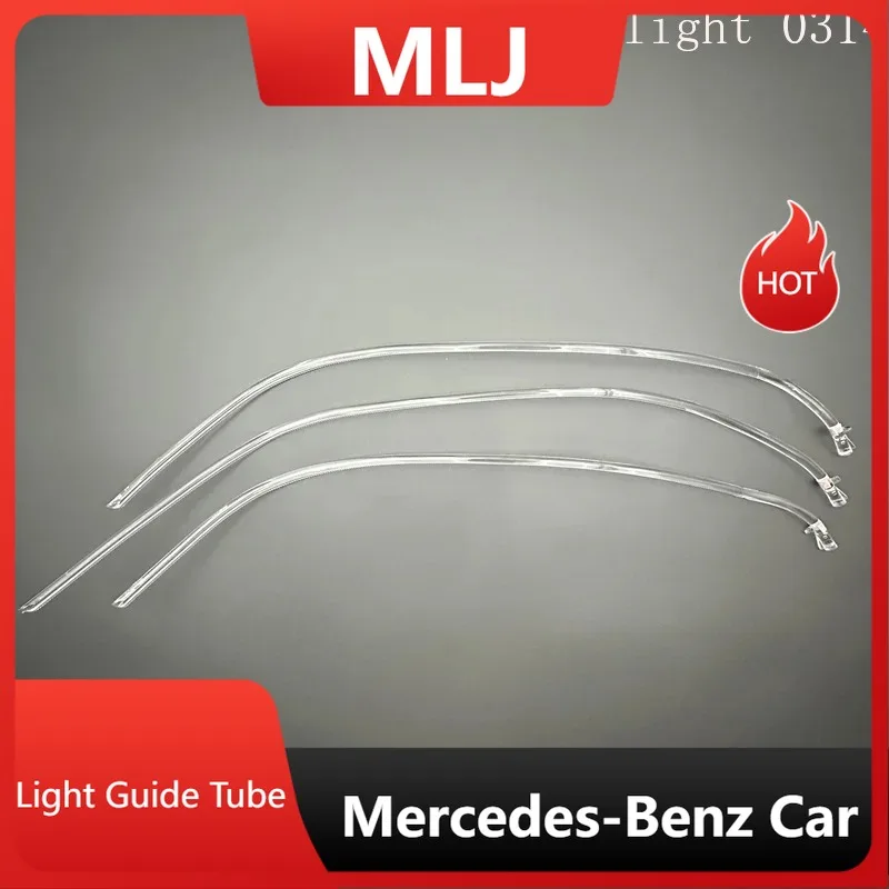 لمرسيدس بنز S-Class W222 2018 2019 2020 DRL المصباح النهار تشغيل ضوء دليل قطاع أنبوب اكسسوارات السيارات عيون الملاك