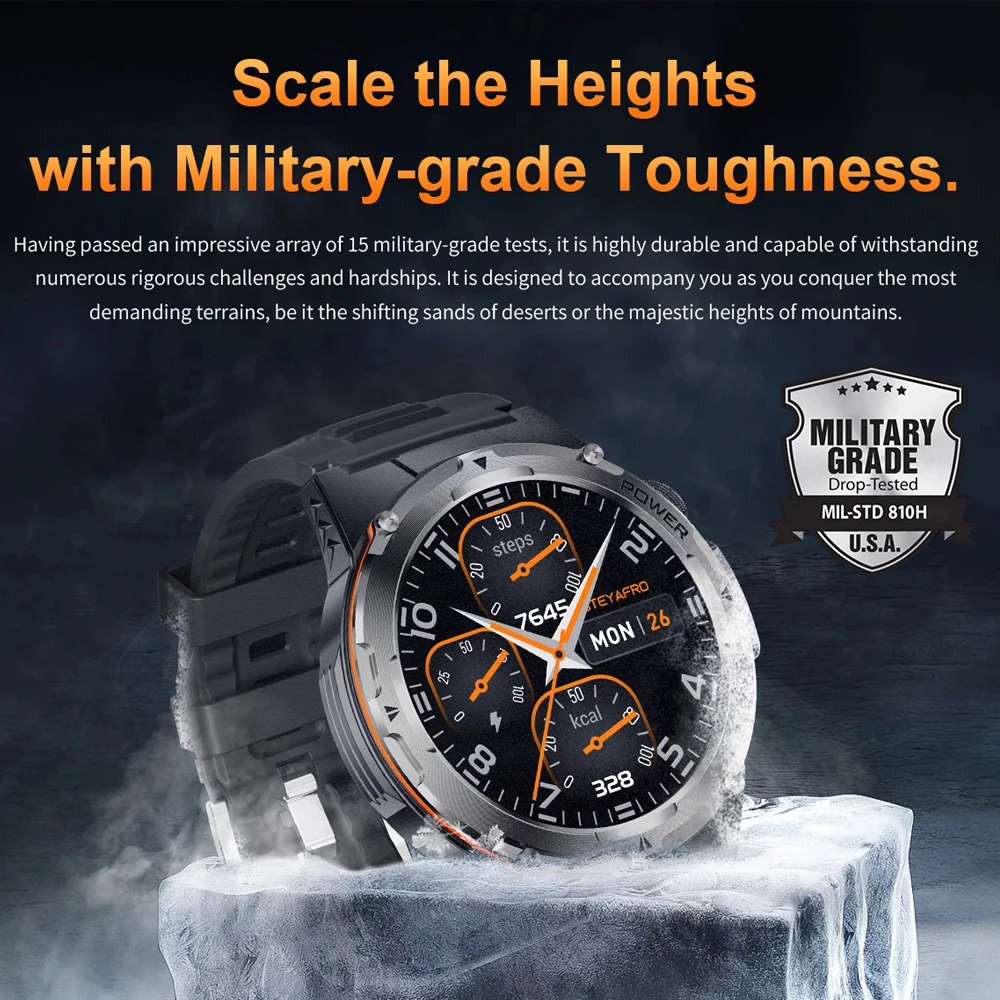 2025 جديد لشاومي NFC دعوة ساعة ذكية الرجال 10ATM مقاوم للماء 500mAh بطارية اللياقة البدنية لتحديد المواقع الرياضة العسكرية في الهواء الطلق Smartwatch