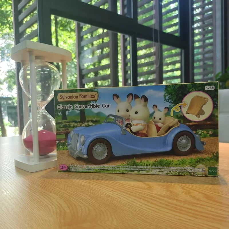 Sylvanian famílias calico criaturas menina crianças brinquedos menina anime figuras boneca em miniatura brinquedos para crianças clássico carro conversível