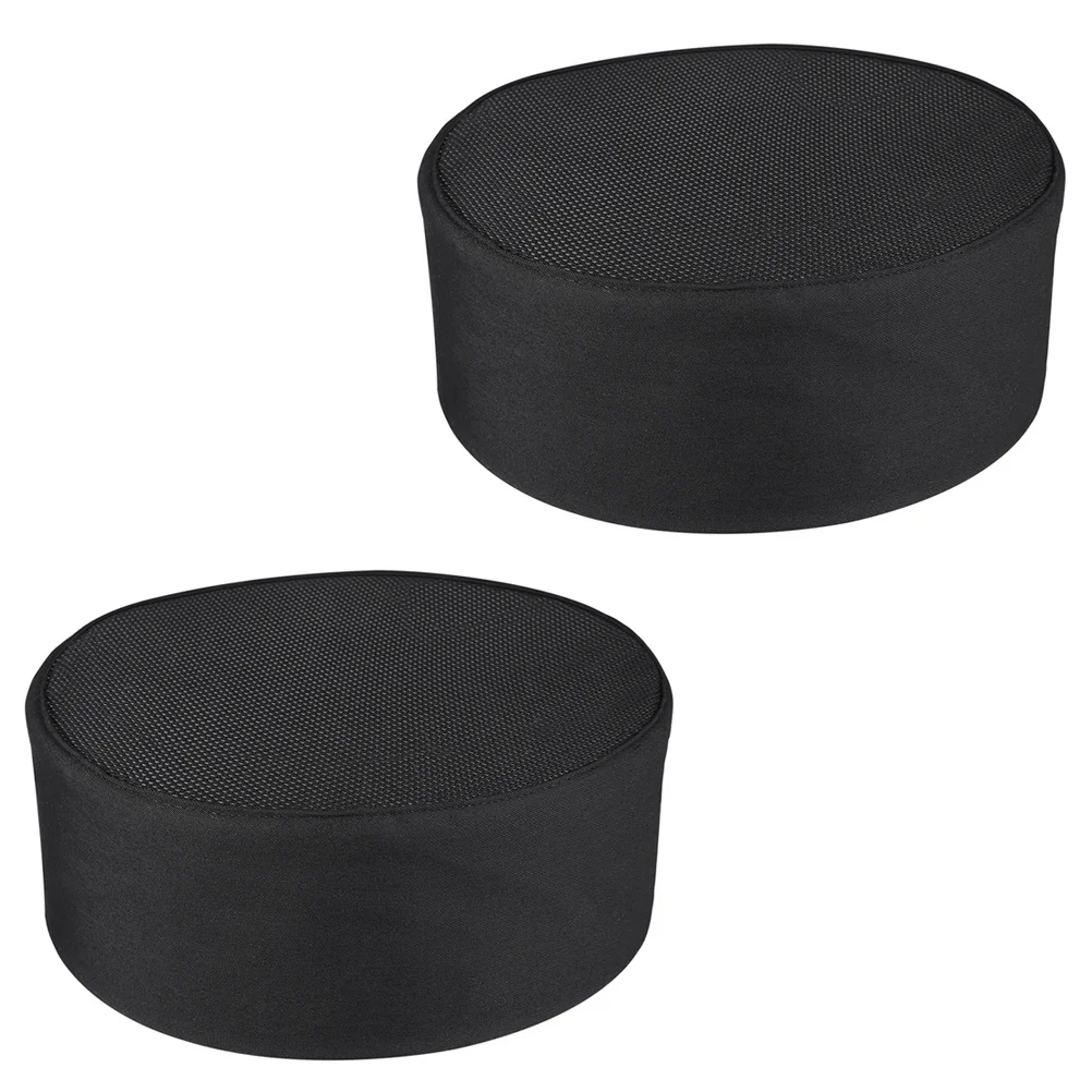 2Pcs Cotton Chef Caps Lightweight Breathable Chef Hats for Cooking Baking Comfortable Work Headgear for Adult Chefs