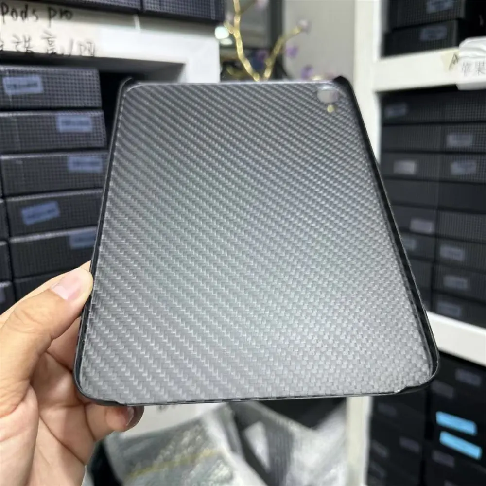 本物のアラミドカーボンファイバー製の薄いケース,Apple iPad mini 7用のハードカバー,8.3インチ,マットアーマー