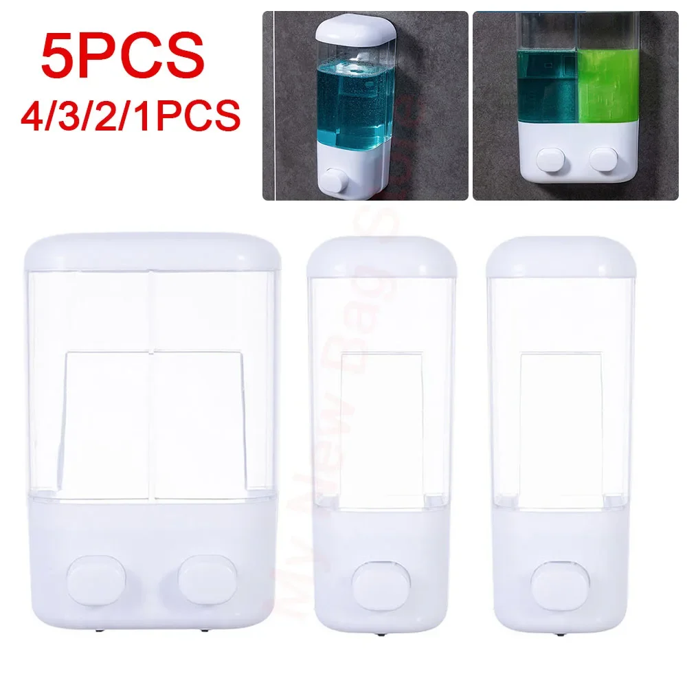 500/1000ml Wand-Flüssig seifensp ender Einzel-/Doppelkopfschaum-Hand wasch gerät Bad-Duschwaschmittel-Shampoo flasche