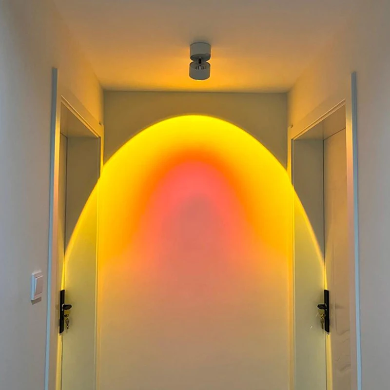 New sunset spotlight Led Down Lamp Interior Surface Mounted Ceiling Spot Lighting Decoration Living Bedroom Fixture Hallway