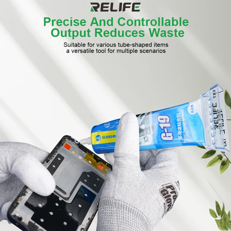 RELIFE TX2 50ML Glue Squeezer Effort-saving Precise And Controllable Output Reduces Waste Dispenser Squeeze Tool