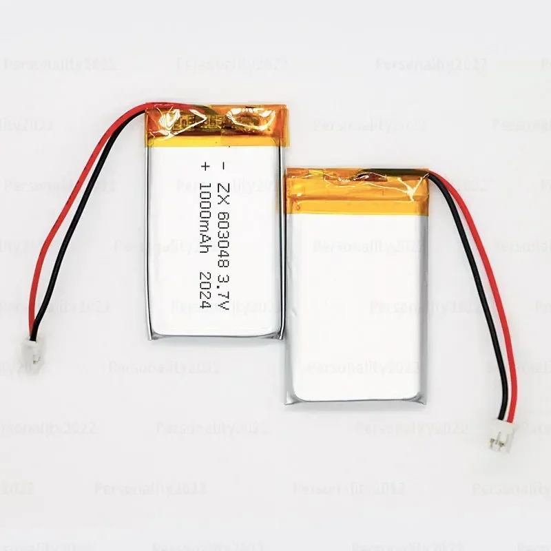 

603048 3.7V 1000mAh Li-Ion Battery. Lithium Polymer Rechargeable for LED Emergency Lights, Smart Audio Systems, Beauty Meters.