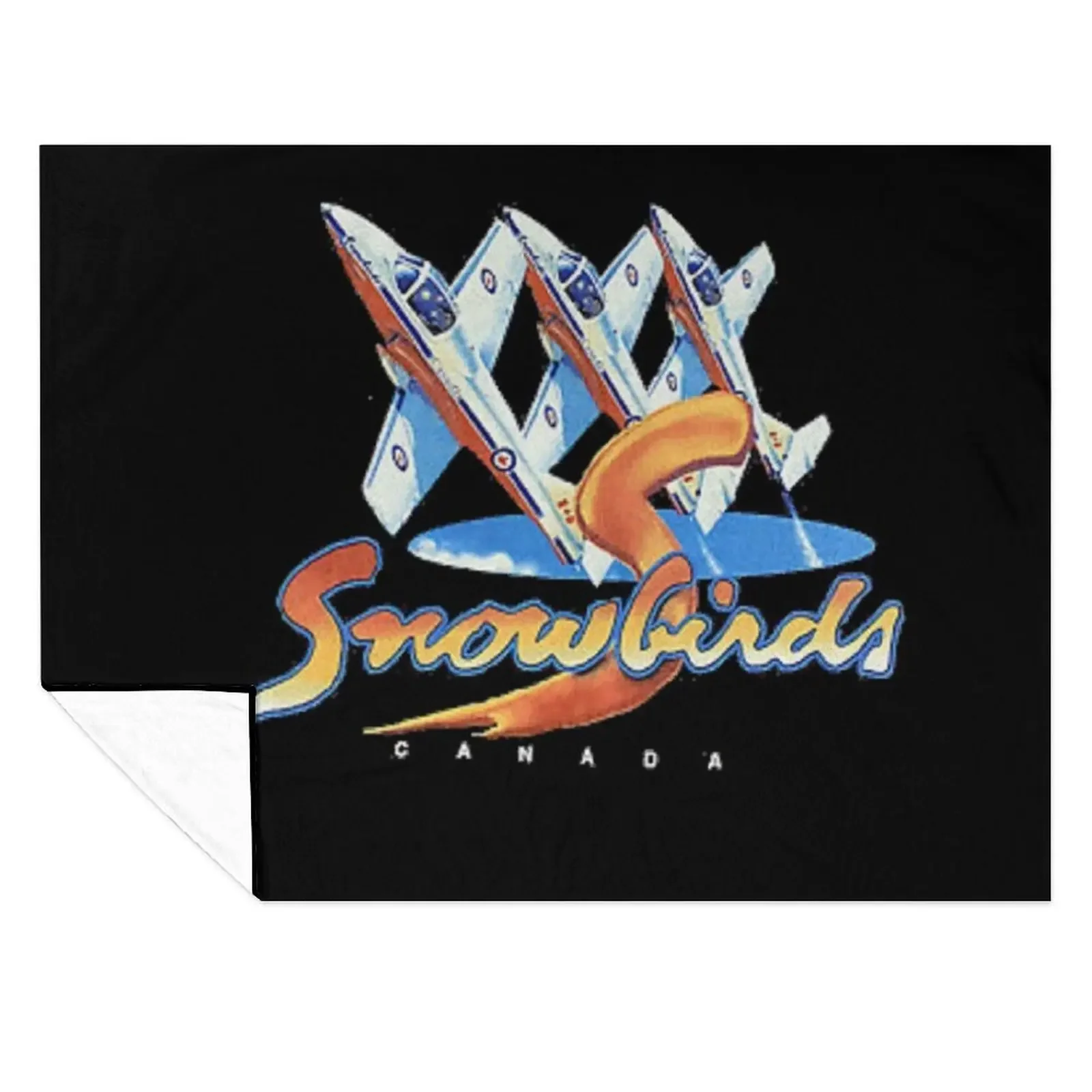 

Royal Canadian Air Force Snowbirds Throw Blanket warm for winter Shaggy Soft Bed Fashionable Blankets