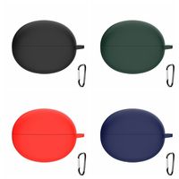 Silicone Earbuds Protective Case Dustproof Anti-drop Headphone Charging Box Sleeve Washable Soild Color for Haylou X1 2023