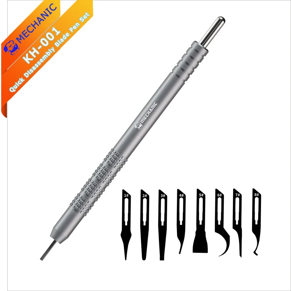 Removal Blade MECHANIC KH-001 Quick Disassembly Blade Pen Press Type for IC CPU Glue Remove Mainboard Repair Tool Set