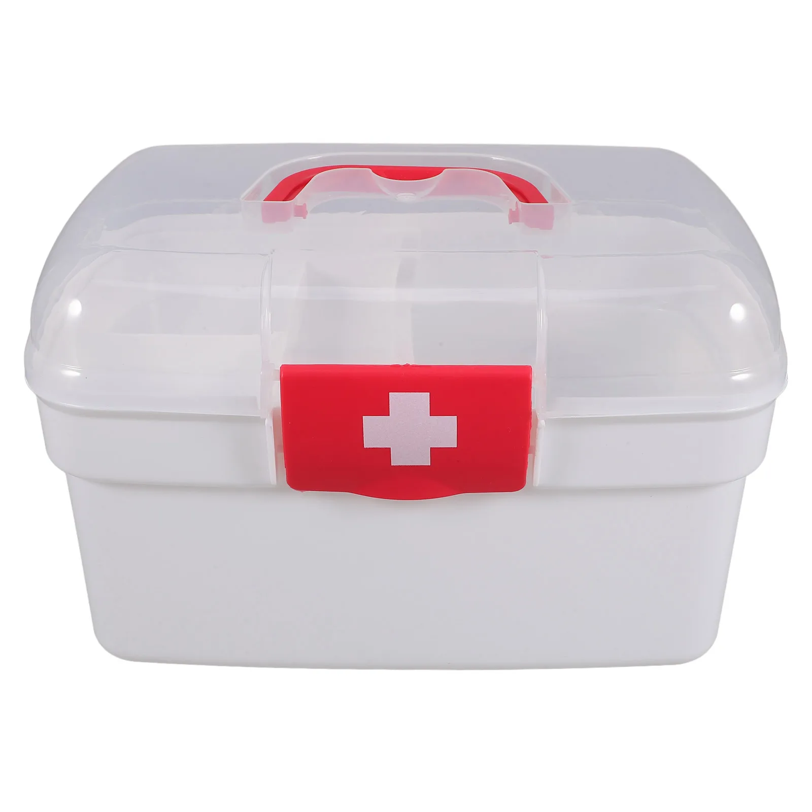 

Компактный портативный медицинский ящик для хранения, органайзер с ручкой, аварийные принадлежности, бытовой офисный школьный медицинский органайзер