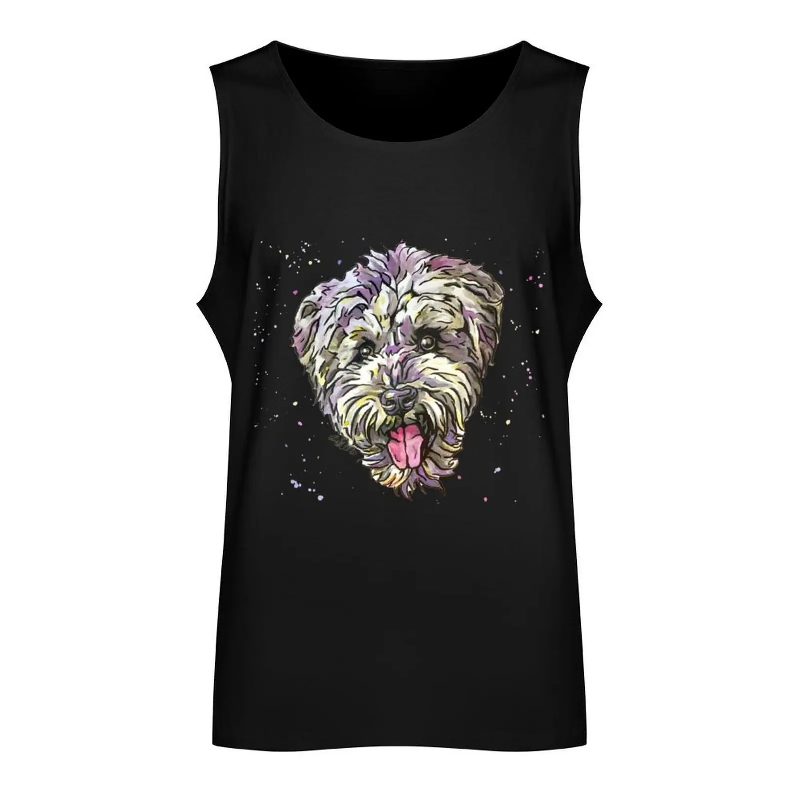 Theo Tank Top singlets for men anime gym Men's sleeveless gym shirts gym wear men