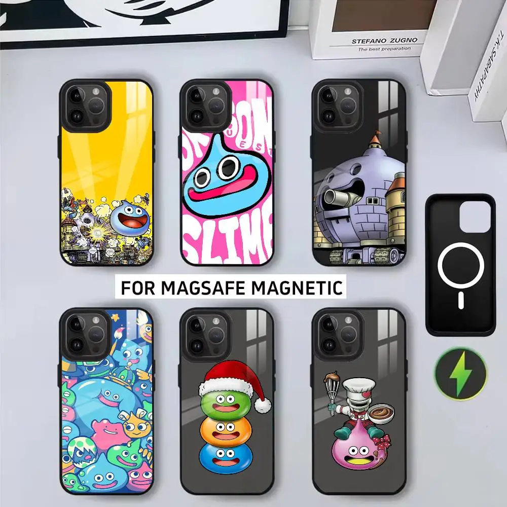 D-Dragon Q-Quest S-Slime DQ funda de teléfono para iPhone17,16,15,14,13,12,11 Plus,Pro magnético para carga inalámbrica Magsafe