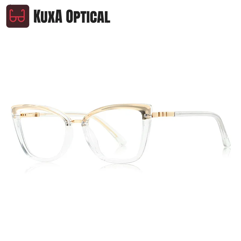 

Очки KIZN Fashion Retro Cat's Eye, блокирующие свет, ультралегкие, новые, с диоптриями, женские, синяя оправа, модель 2223
