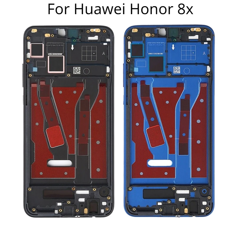 

Netcosy Middle Frame Plate Bezel Housing Cover With Side Key For Huawei Honor 8X JSN-L21 L42 AL00 L22