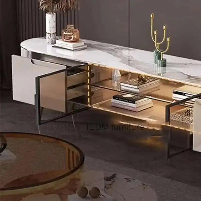 Tv Stand Retro Modern Cabinet Display Tv Unit Desk Living Room Storage Floor Stojaki Telewizyjne Theater Furniture