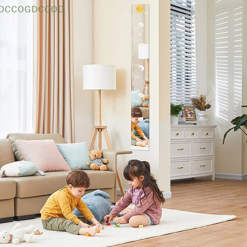 Children's Height Scale Puzzle Mirror Growth Chart Wall Mirror Growth Chart Stickers