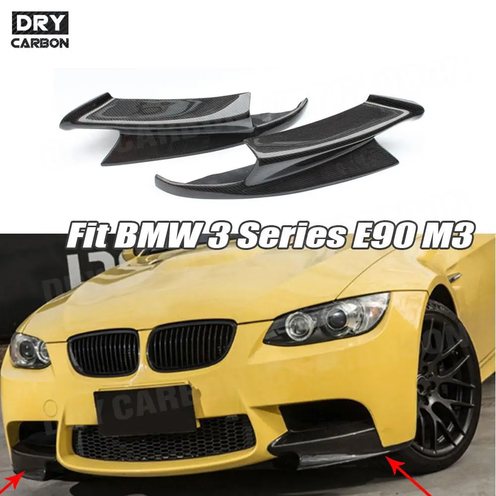 

Carbon Fiber Bumper Protector Front Lip Upper Side Splitters Flaps For BMW 3 Series E90 E92 E93 M3 2008-2014