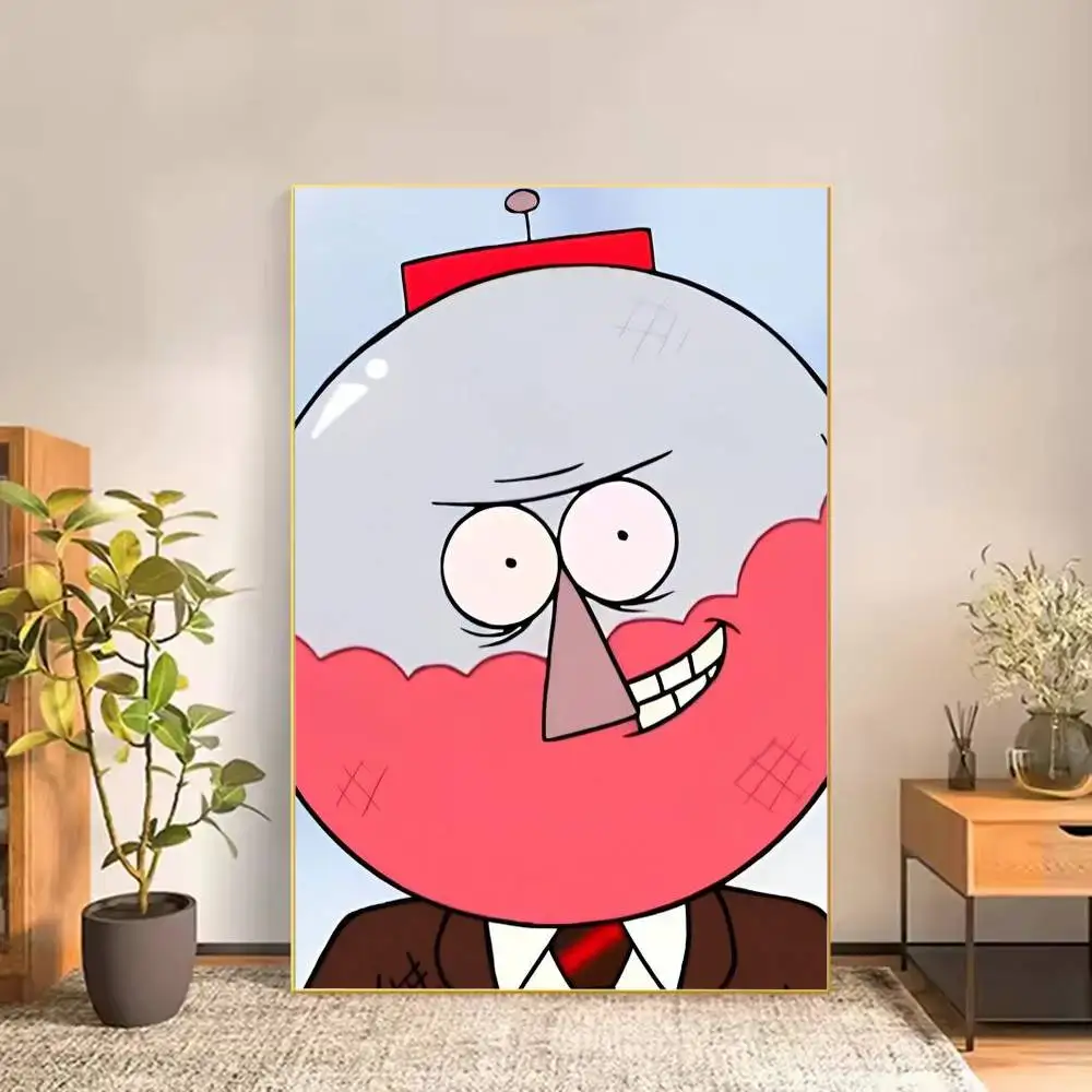 Cartoon R-Regular Show Poster Versatile HD Waterproof Wall Art Self-Adhesive Decor for Any Space Ideal Gift