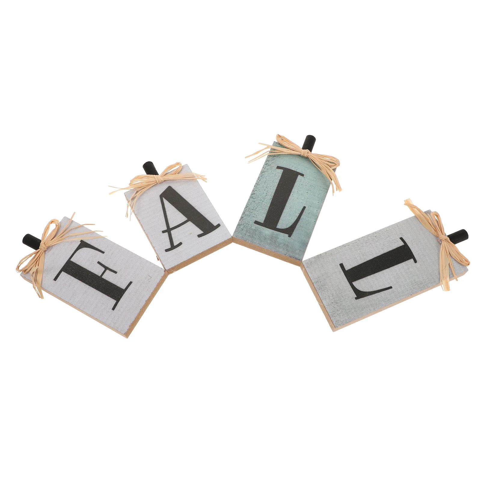 

HOLIDYOYO 4Pcs Wooden Autumn Wreath Decor for Desktop Dining Table Halloween Garland with Lights Fall Outdoor Decoration