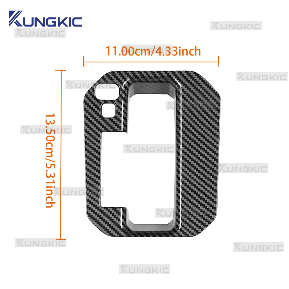 

For Suzuki Jimny JB74 JB64 2019 2020 2021 2022 2023 2024 2025 ABS Carbon Fiber Glossy Black LHD RHD Car Gear Shift Panel Sticker