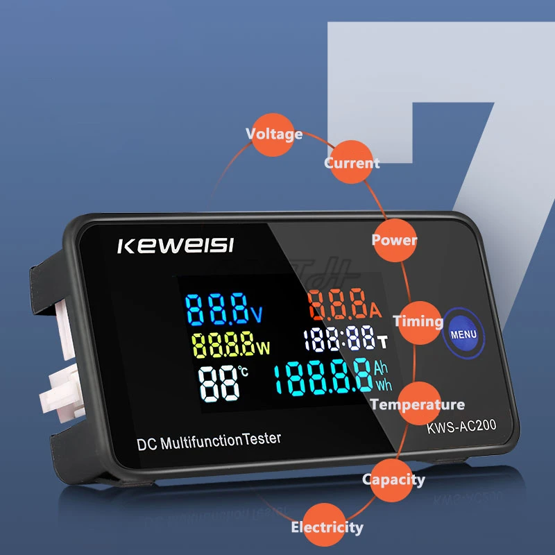 デジタル電圧計ac300 20a,電流計,電力計,デジタル電圧計,機器,KWS-DC200