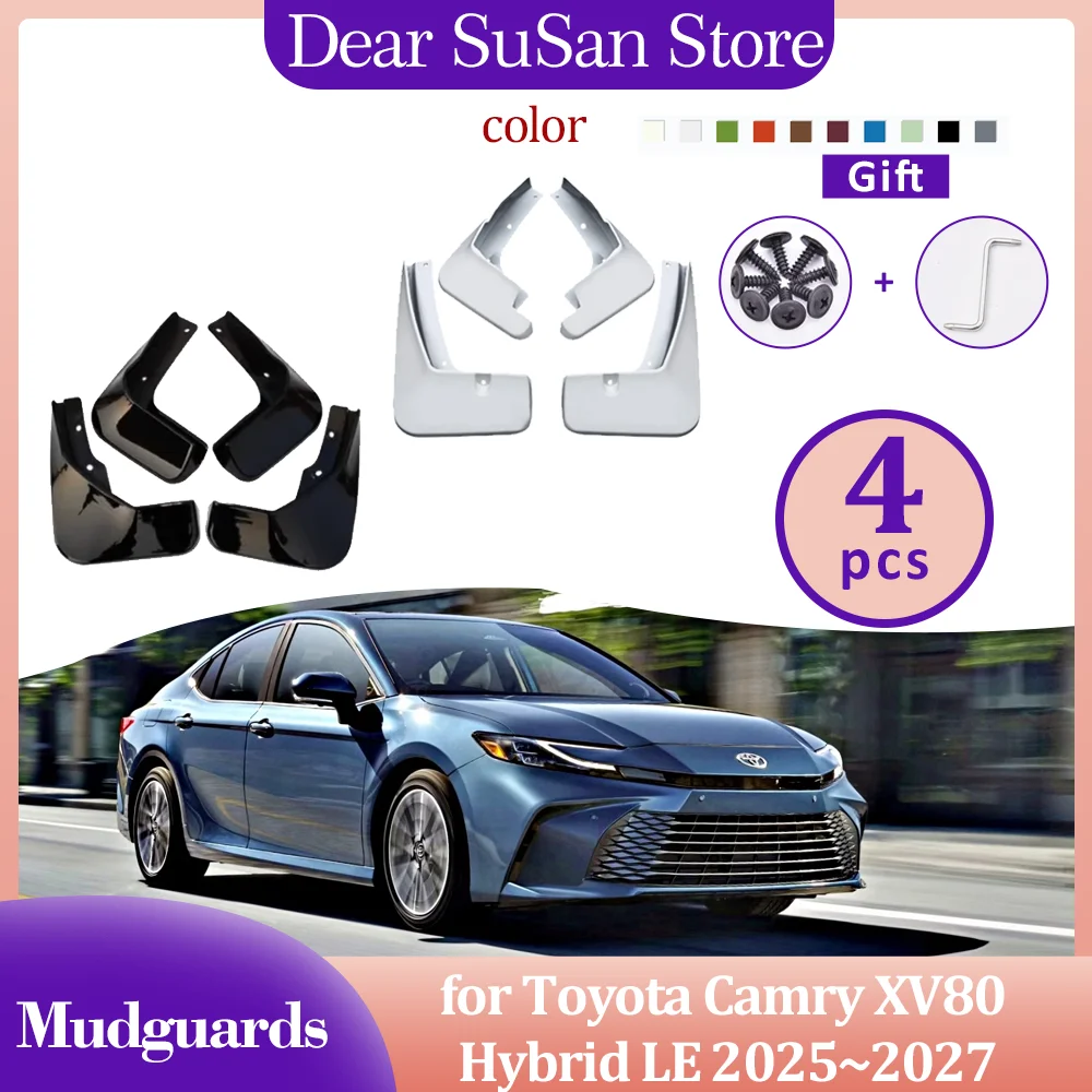 for Toyota Camry XV80 LE SE XLE XSE 9th Gen 2025~2027 Mudguards Fender Flares Mud Flap Splash Guard Cover Spoiler Car Accessorie