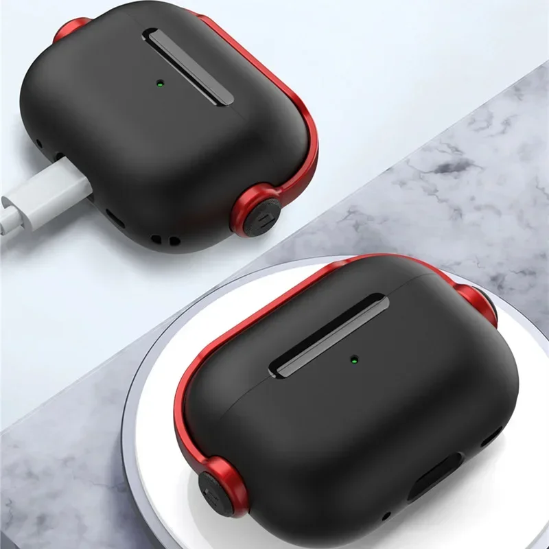 Étui en métal de qualité supérieure pour Airpods Pro, étui AirPods Pro, accessoires pour écouteurs Bluetooth, protection avec structure, Airpods 3, 2, 1