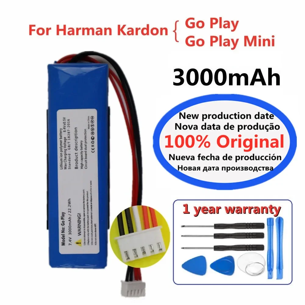 2024 Years Original Speaker Battery For Harman Kardon Onyx Studio 6 5 4 3 2 1 Onyx mini / Go Play Mini Battery Fast Shipping