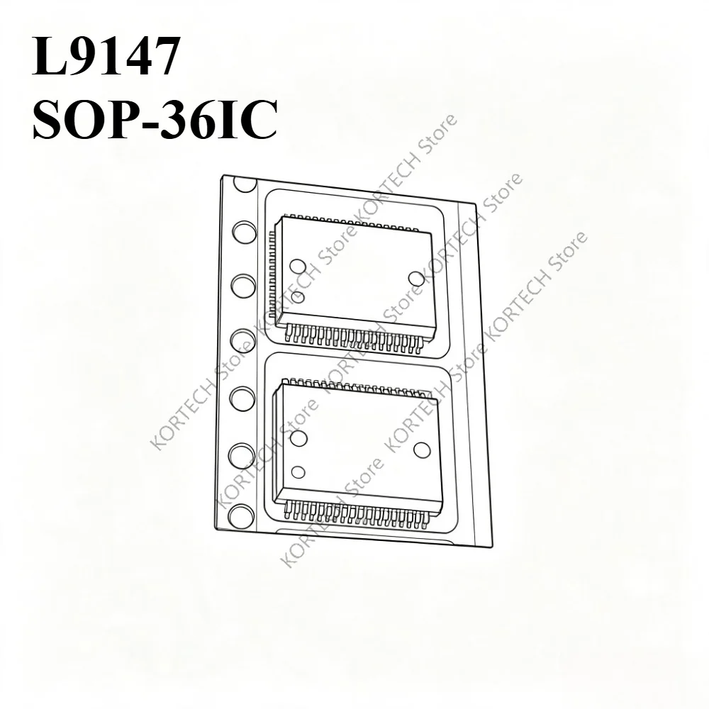 10PCS L9147P L9147 SOP-36 IC SMD Automotive Circuit Board New