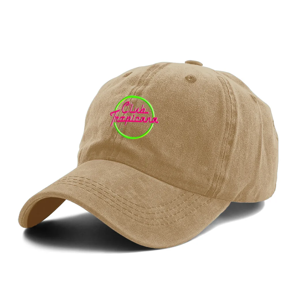 Club Tropicana Unisex Baseball Caps For Washed Hat Fashion Snapback Summer Sunscreen Sun Hats Outdoor Sports Golf Cap