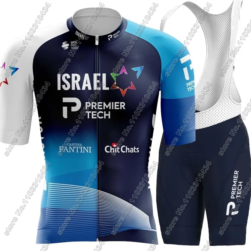 Canada National Team 2024 Cycling Jersey Set Israel-Clothing Men Road Bike Shirt Suit Bicycle bib Shorts MTB Wear Ropa Maillot