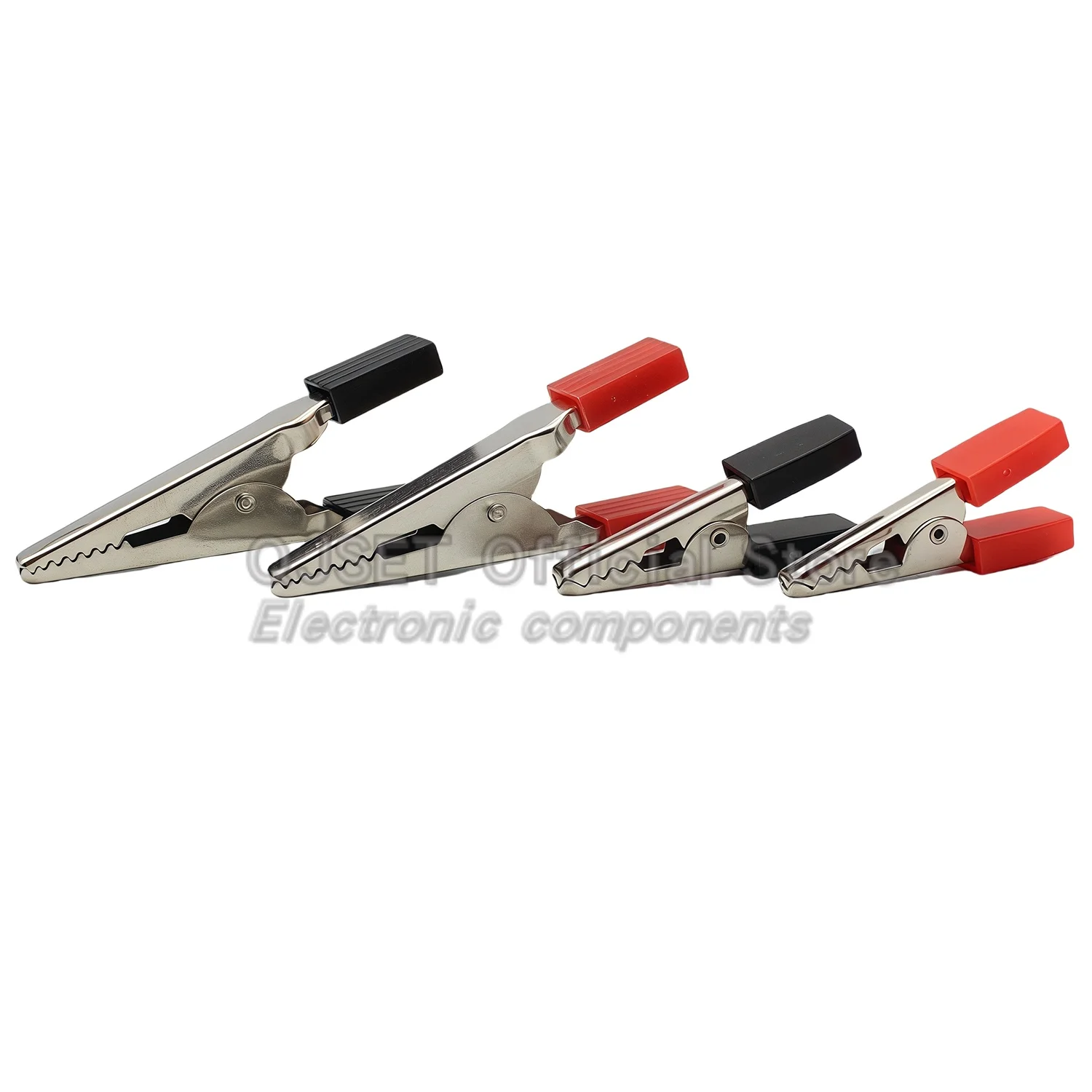 10pcs 35/50MM Small Large Crocodile Clip Sheath Clip Experimental Clip Battery Charging Source Clip Test Clip Double Handle Clip