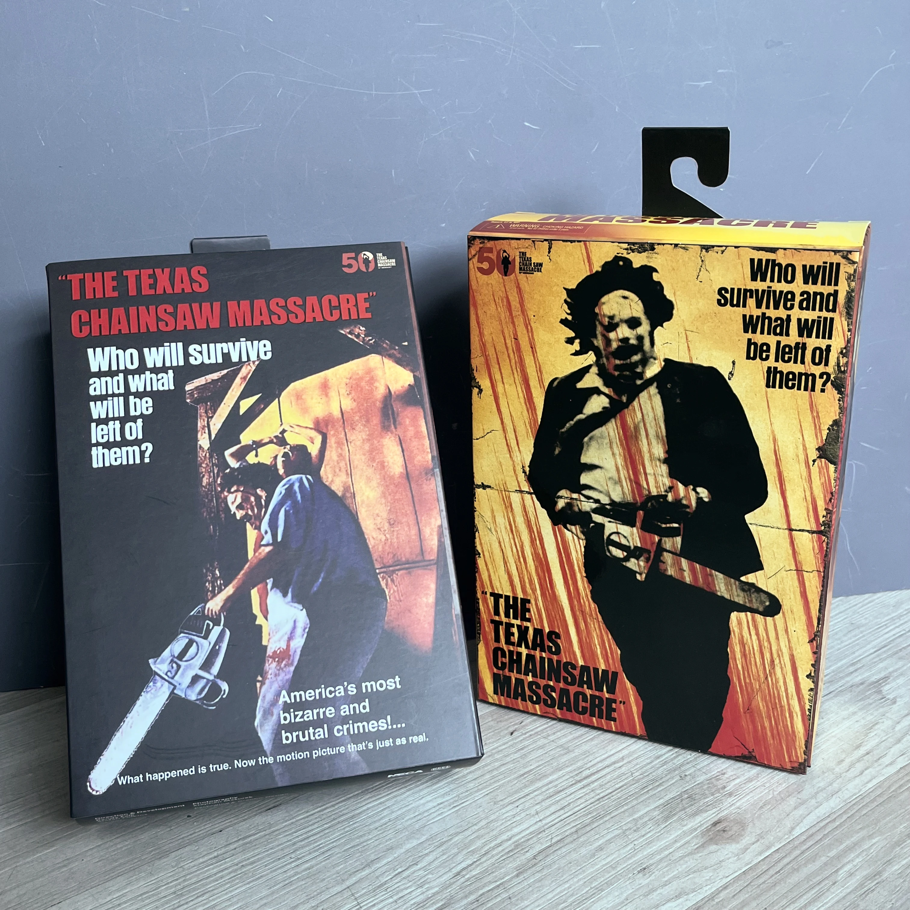 Massacer Texas Chainsaw Figure Anime Chainsaw Massacre 50th Anniversary Ultimate Leatherface Model Doll Birthday Gifts