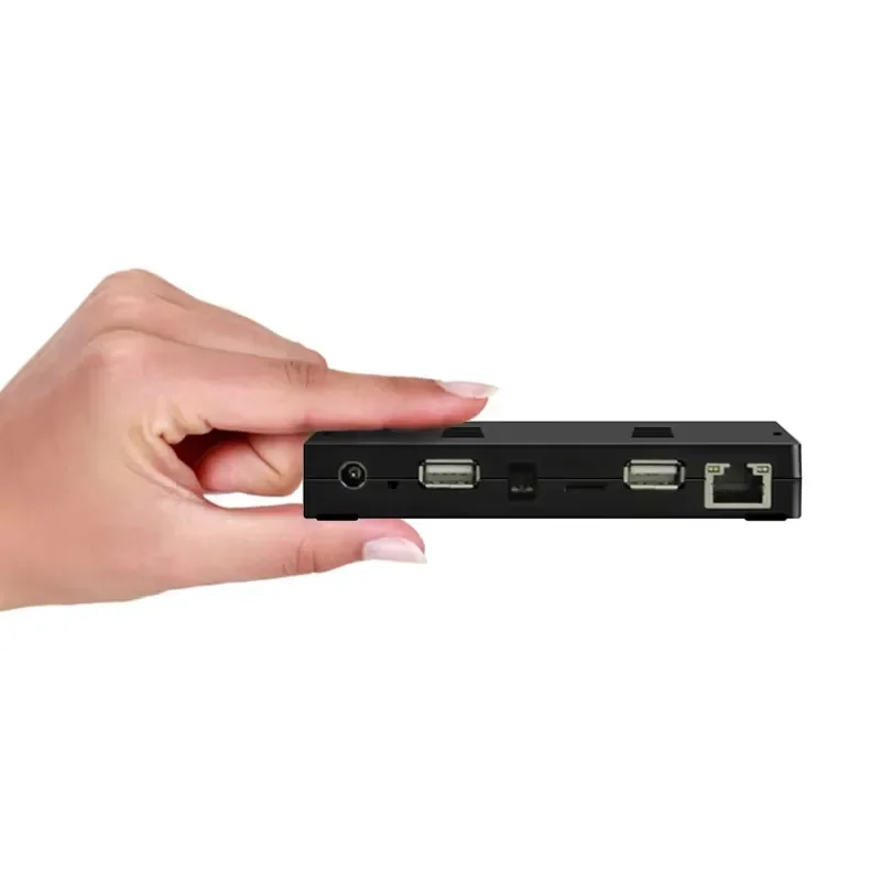 4K CEC Palm Size Android 9.0 Digital Signage Media Player Box for LCD Advertising