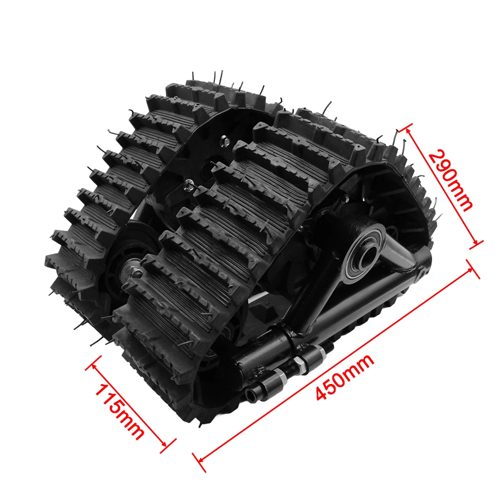 23T ATV ​​Quad Snow Trail Rear Rubber Track Kit for Go Kart UTV Dirt Bike Sand Snowmobile Assembly Wheel Tire Spare Parts