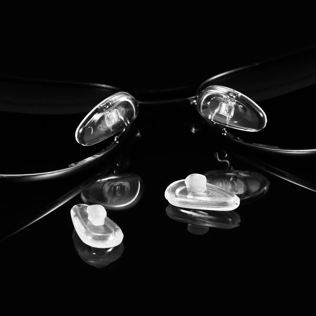 

10Pairs Silicone Nose Pads Super Soft Flexible Pure Silicone Eyeglasses Nose Pads Anti-Slip Comfortable Fit for Glass Frames